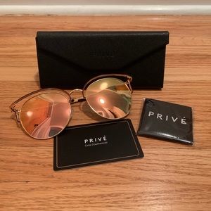 Prive Revaux Polarized Sunglasses in Rose Gold
